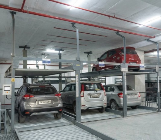 Hydraulic Puzzle Parking System