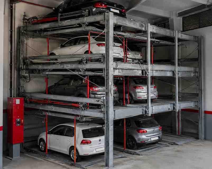 Hydraulic Puzzle Parking Layout