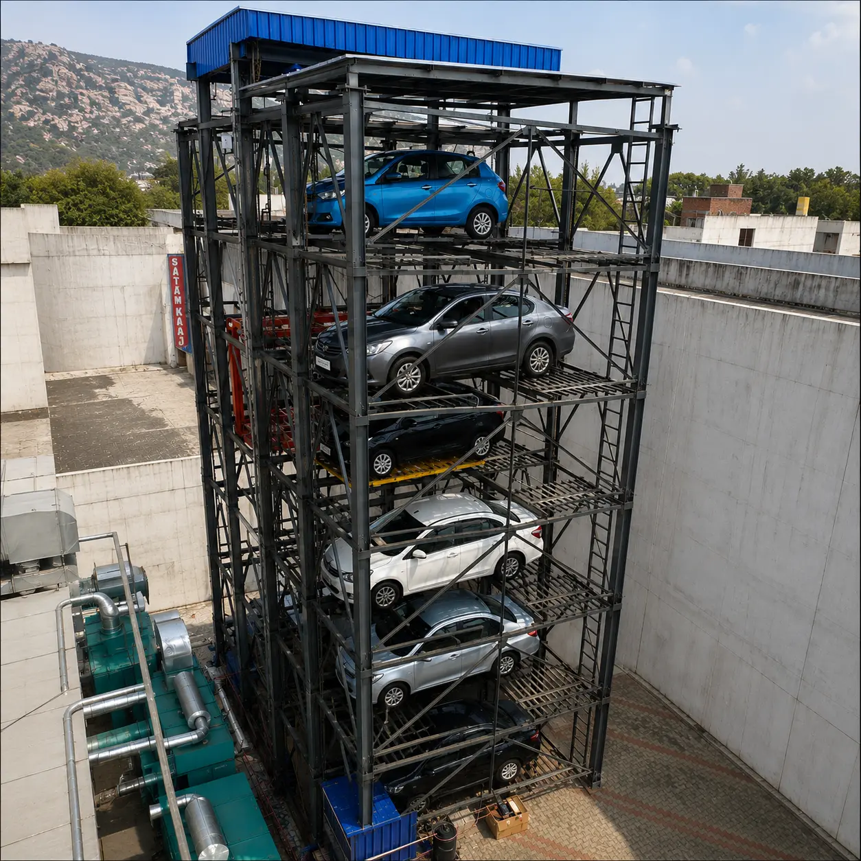 Single Side Tower Parking System